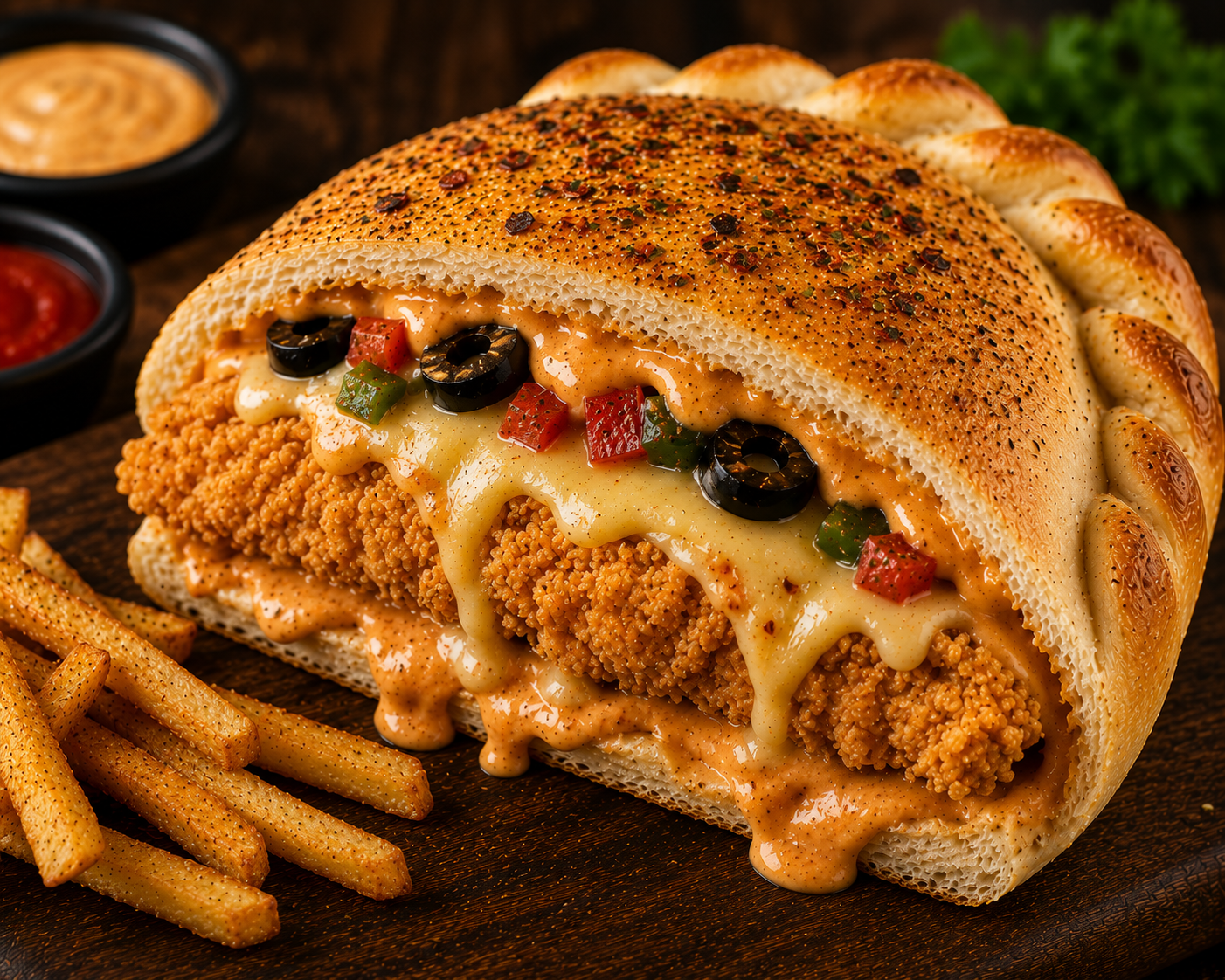 Calzone Zinger Burger
